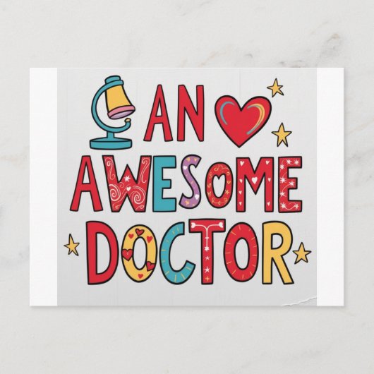 Een geweldige dokter. Bedank cadeau Briefkaart (Voorkant)
