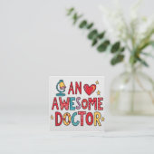 Een geweldige dokter. Bedank cadeau Informatiekaartje (Staand voorkant)