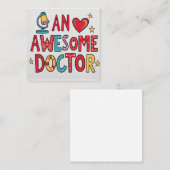 Een geweldige dokter. Bedank cadeau Informatiekaartje (Voorkant / Achterkant)