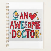 Een geweldige dokter. Bedank cadeau  Planner (Voorkant)