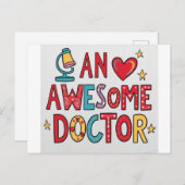 Een geweldige dokter. Bedankt cadeau Briefkaart (Voorkant / Achterkant)