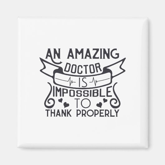 Een geweldige dokter kan niet goed bedanken magneet (Voorkant)