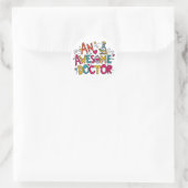Een geweldige dokter  ronde sticker (Tas)