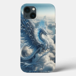 Een geweldige draak omringd door wolken  iPhone 13 hoesje