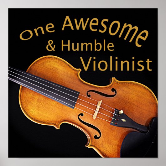 Eén Geweldige en Humble Violinist Poster (Voorkant)