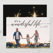 Een geweldige Feestdagen-kerstfotokaart voor het l Feestdagenkaart (Voorkant / Achterkant)