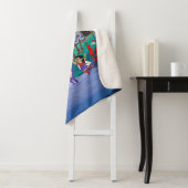 Een geweldige feestelijke strandscène met de kerst sherpa deken (In situ)