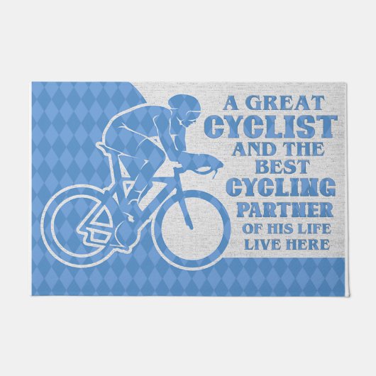 Een geweldige fietser en de beste fietspartner deurmat (Voorkant)
