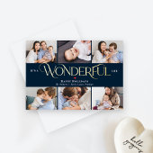 Een geweldige Folie-feestkaart met kerstkaart Folie Feestdagenkaart