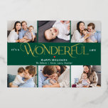 Een geweldige Folie-feestkaart met kerstkaart Folie Feestdagenkaart<br><div class="desc">Viel de afstuderen in je leven in stijl! Ontworpen door: Berry Berry Sweet (www.berryberrysweet.com) Bezoek onze website voor moderne en stijlvolle uitnodigingen,  aankondigingen en persoonlijke cadeaus.</div>