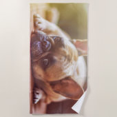 Een geweldige franse bulldog strandlaken (Voorkant)