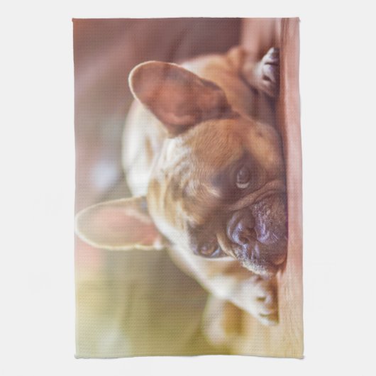 Een geweldige franse bulldog theedoek (Verticaal)