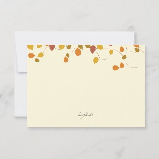 Een geweldige Herfst-responskaart Kaart (Achterkant)