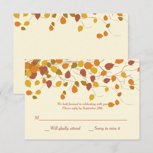 Een geweldige Herfst-responskaart Kaart (Voorkant / Achterkant)