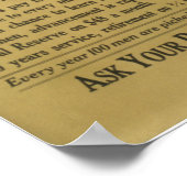 Een geweldige kans voor u poster (Hoek)