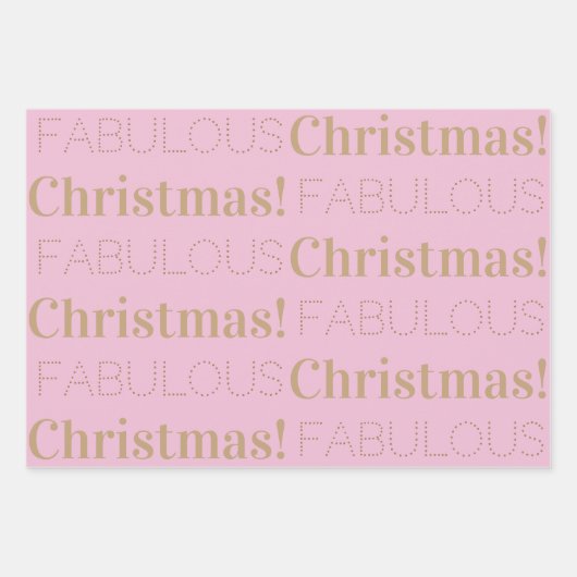 Een geweldige kerst | Bruin roze beige Inpakpapier Vel (Voorkant 2)