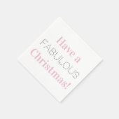 Een geweldige kerst | Moderne roze partij Servet (Hoek)