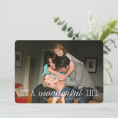 Een geweldige kerstkaart, een geweldig leven feestdagenkaart (Staand voorkant)