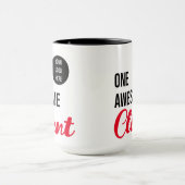 Eén Geweldige klant aangepaste Logo Mok (Midden)