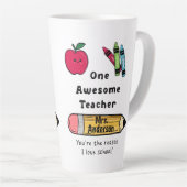 Een Geweldige leraar reden waarom ik hou van Schoo Latte Mok (Rechterhoek)