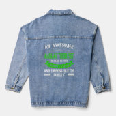 Een Geweldige massagetherapie Denim Jacket (Achterkant)