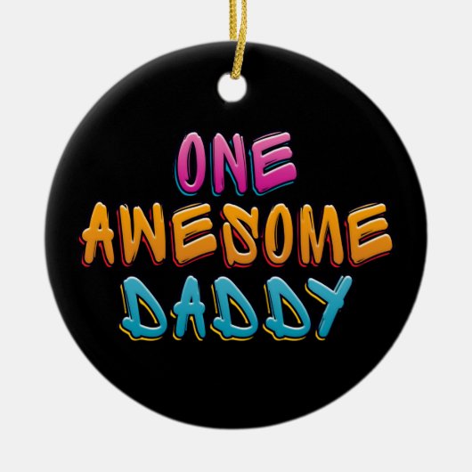 Eén Geweldige papa Graffiti Typografie | ORNAMENT (Voorkant)
