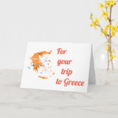 EEN "GEWELDIGE REIS" NAAR *GRIEKENLAND* KAART (Gele Bloem)