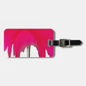 Een geweldige Rode roos onder de witte hemel. Bagagelabel (Voorkant horizontaal)