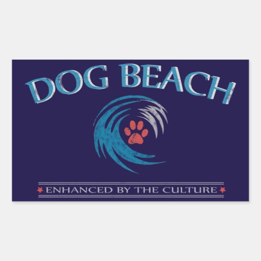 Een geweldige sticker voor honden- en strandliefhe (Voorkant)