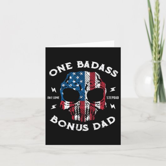 Een geweldige stiefvader bonus vader Vaderdag Us V Kaart (Voorkant)
