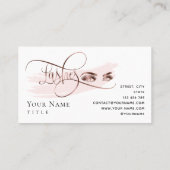 Een geweldige trouwe kaart roos gouden rillingen visitekaartje (Achterkant)