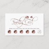 Een geweldige trouwe kaart roos gouden rillingen visitekaartje (Voorkant)