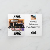 Een geweldige vun-trein 🚂 reis bedankkaart (Binnen)