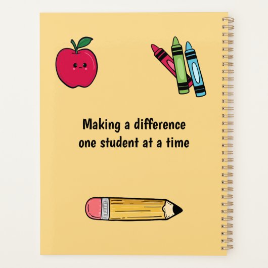 Een Geweldige waardering voor het klaslokaal Planner (Achterkant)