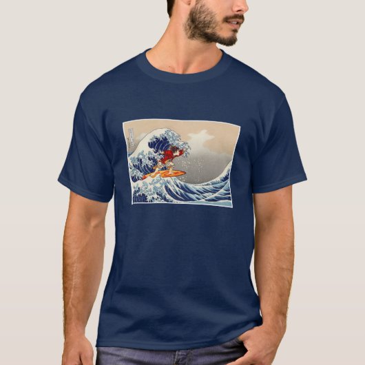 Een geweldige Wave Rider van Kanagawa T-shirt (Voorkant)