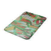 Een geweven mandje over een foto van gras kijken badmat (Gekanteld)