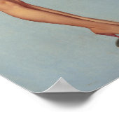 Een gewichtig probleem, kalender illustratie pinup poster (Hoek)