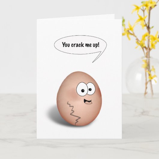 Een gewone verjaardag met eieren! kaart (Gele Bloem)