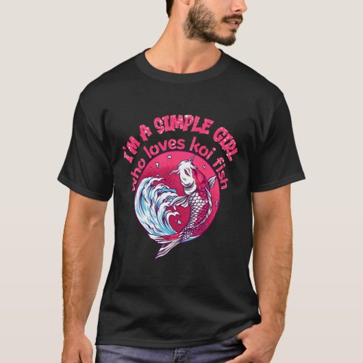 Een gewoon meisje dat van Koi houdt T-shirt (Voorkant)