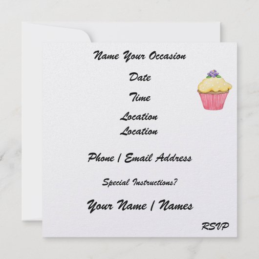 Een gewoon scrumptious evenement - SRF Kaart (Achterkant)