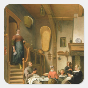 Een Gezegde van de Familie Vierkante Sticker