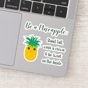 Een Gezegde voor ananas-Inspirerend prijsopgave Sticker