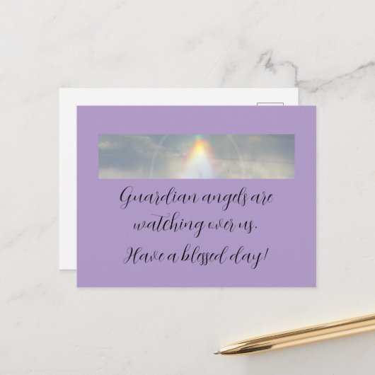 Een gezegend dag Briefkaart (Voorkant / Achterkant in situ)