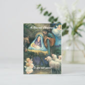 Een gezegende kerst feestdagenkaart (Staand voorkant)