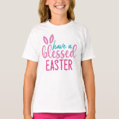 Een Gezegende Pasen T-shirt voor Kinderen (Voorkant)