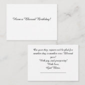 Een gezegende verjaardagsbrief Kaart Notitiekaartje (Voorkant / Achterkant)