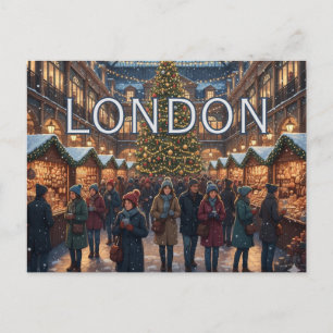 Een gezellig Covent Garden - Kerstmis in Londen Briefkaart