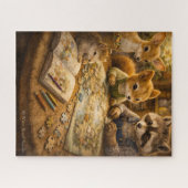 Een gezellige avond bij Pinecone Hollow Legpuzzel (Horizontaal)