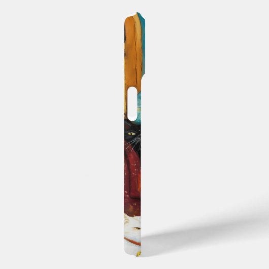 Een gezellige avond met kinderloze kattendame Case-Mate iPhone case (Achterkant / Rechts)