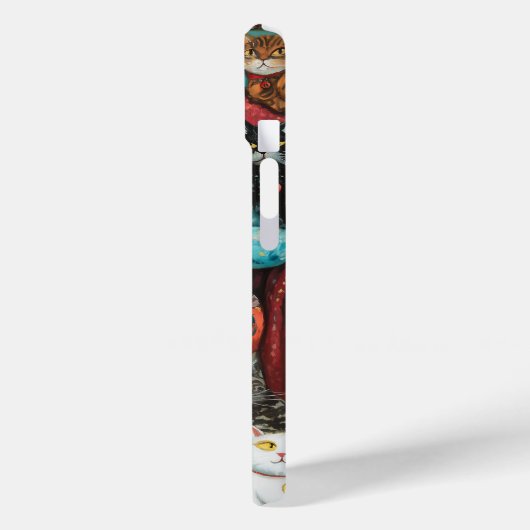 Een gezellige avond met kinderloze kattendame Case-Mate iPhone case (Achterkant / Links)